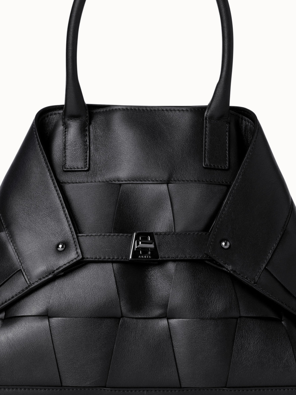 Ai Small Top Handle Tote - Schwarz
