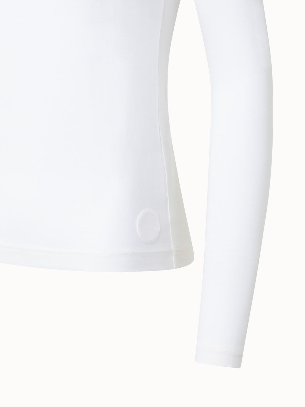 Modal Mock Neck Shirt - white - ecru