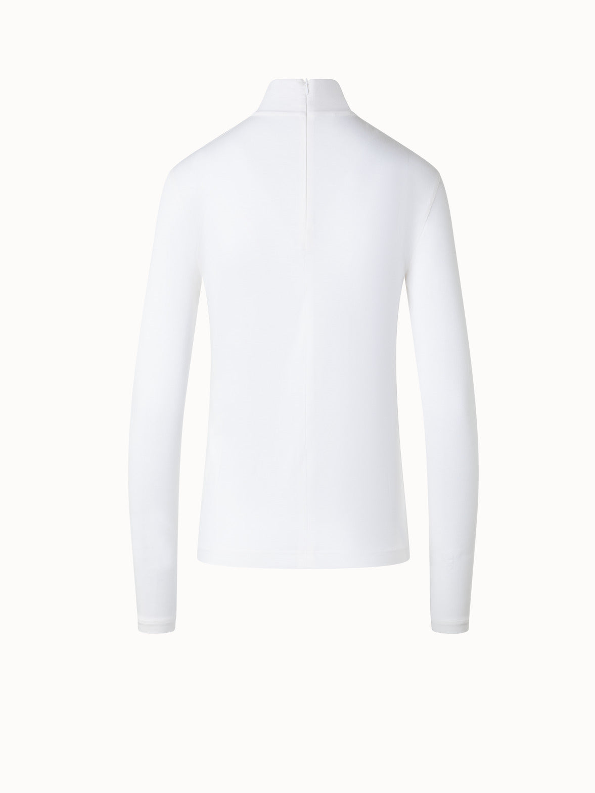 Modal Mock Neck Shirt - white - ecru