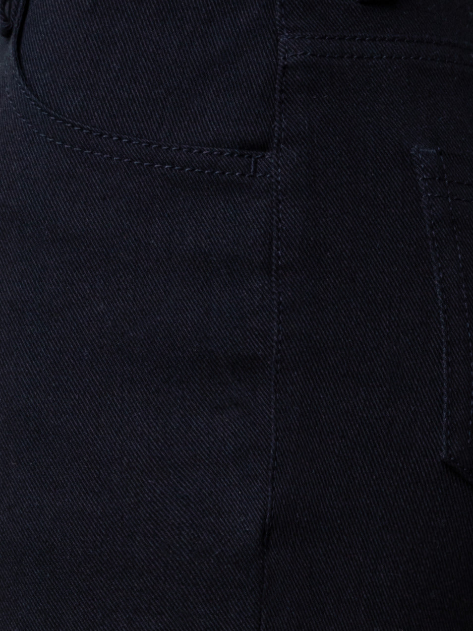 Slim-Fit Cropped Denim Hosen - Schwarz