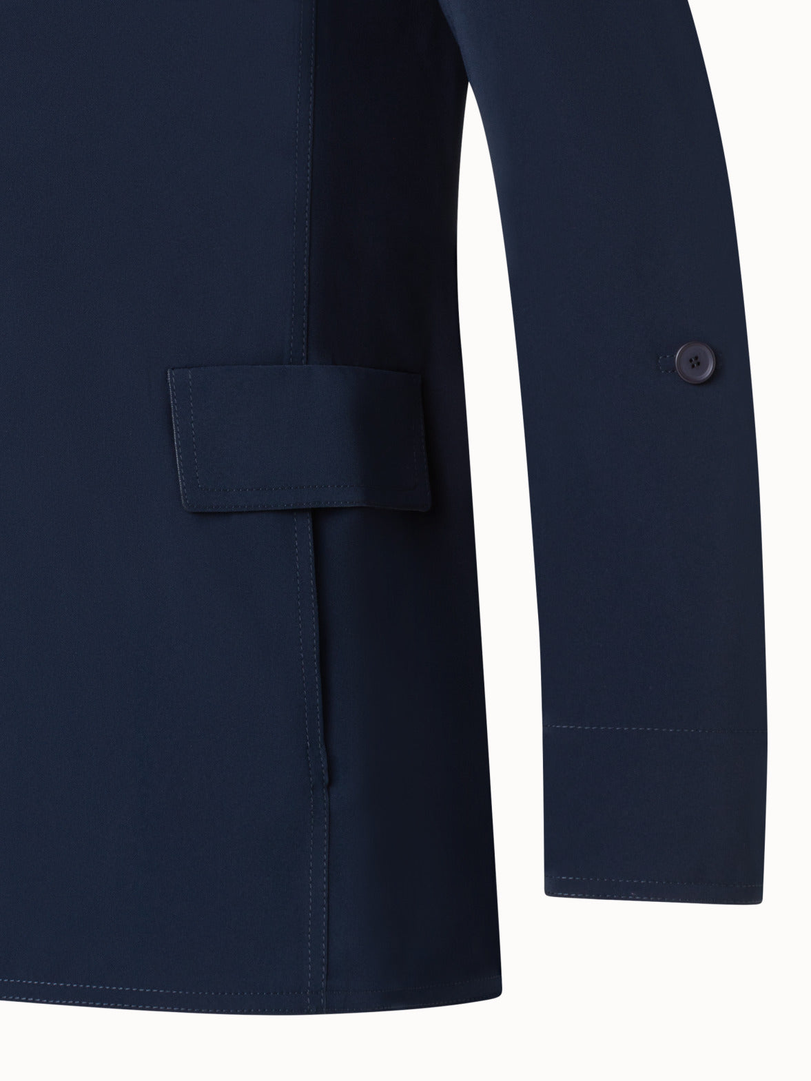 Boyfriend Blazer in Light Signature Lasercut Fabric - blue - navy