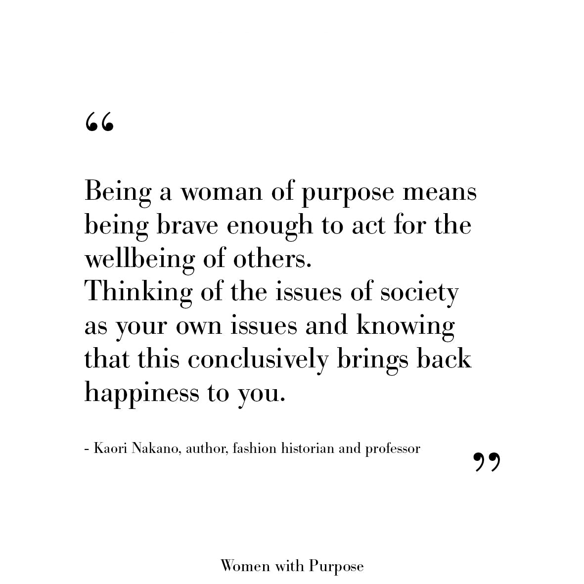 Akris Woman with Purpose: Kaori Nakano