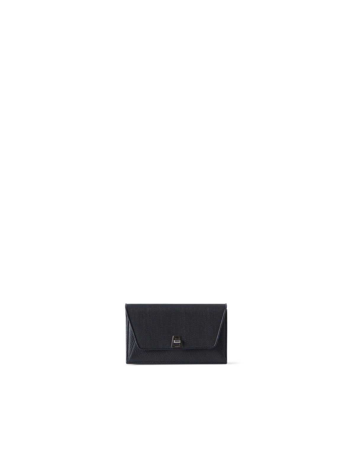 Designer Anouk Envelope Clutch mit Rosshaar-Überschlag - Schwarz