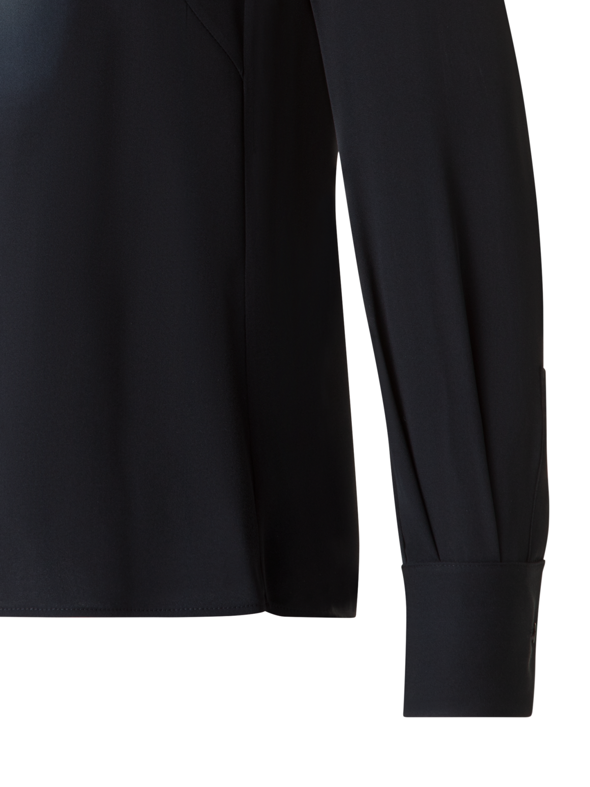 Designer Seidenbluse mit Shadow Druck - Grau - Bunt