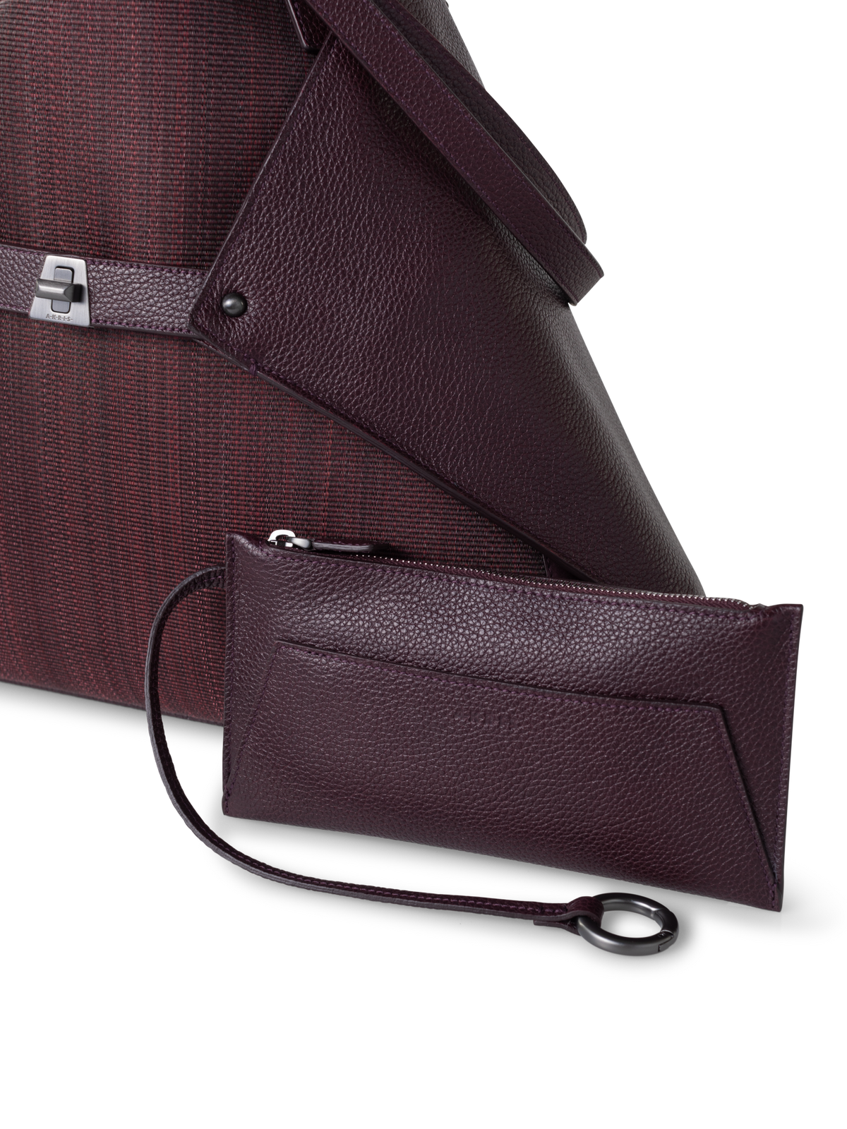 Designer Ai Medium Shoulder Tote - Violett - Weinrot - Rot