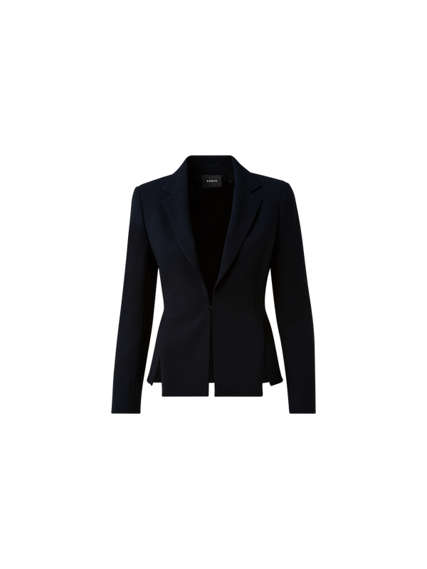 Designer Blazer aus Woll-Doubleface - Dunkelblau - Blau
