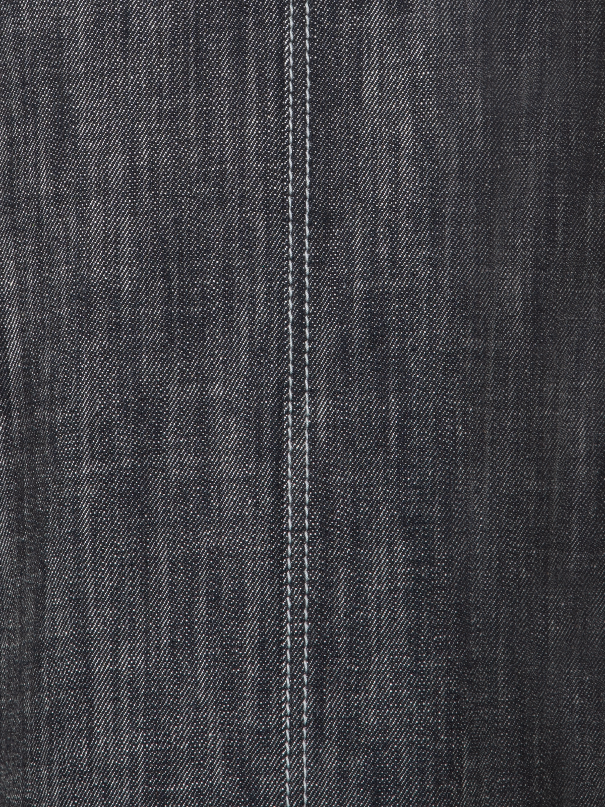 Designer Baumwoll-Denim Jeansrock in A-Linie - Schwarz