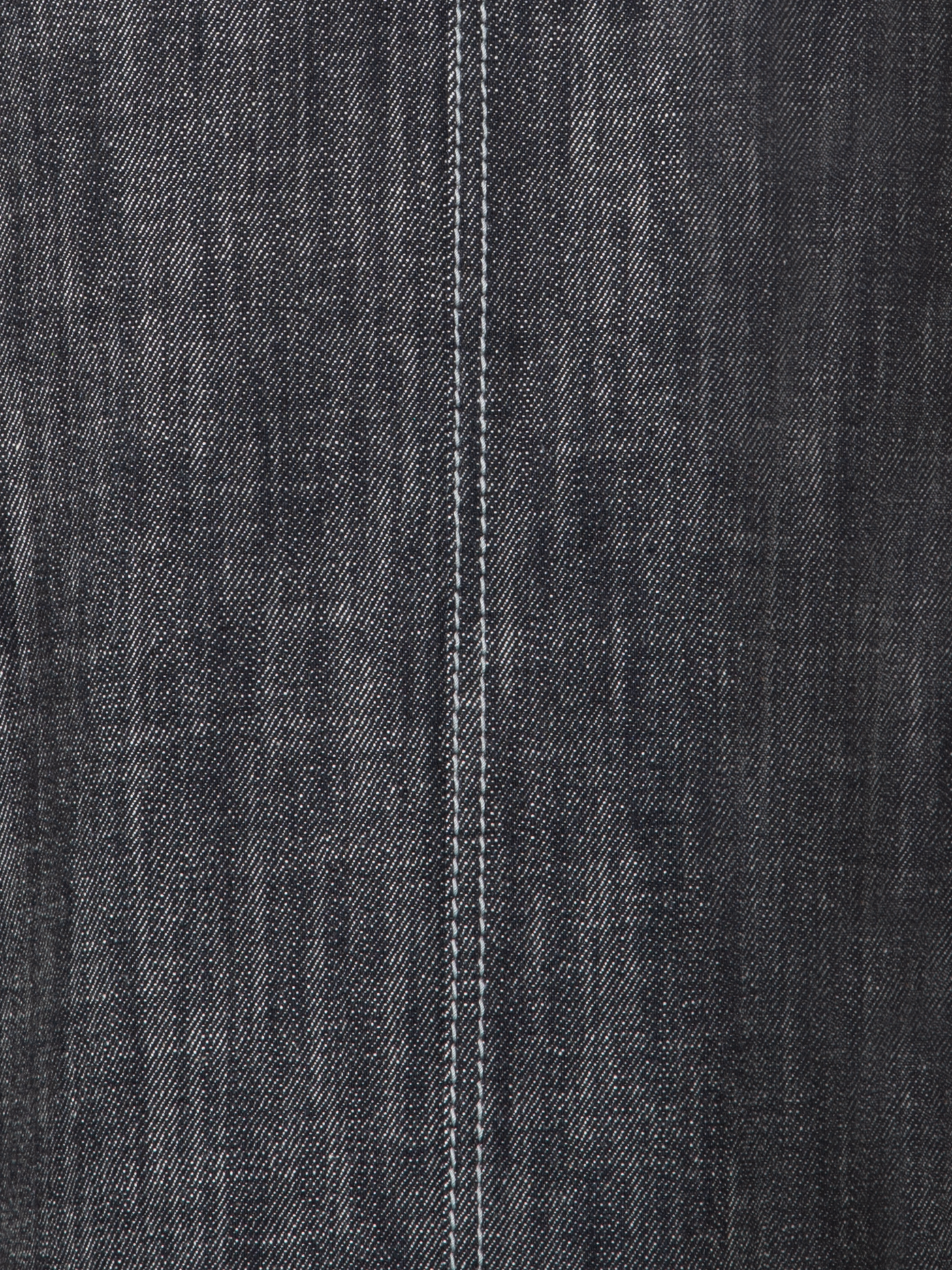 Designer Baumwoll-Denim Jeansrock in A-Linie - Schwarz