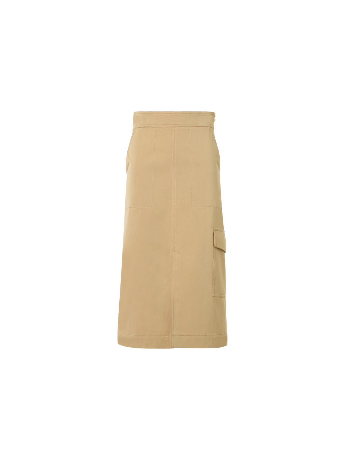 Designer A-line Skirt - Beige