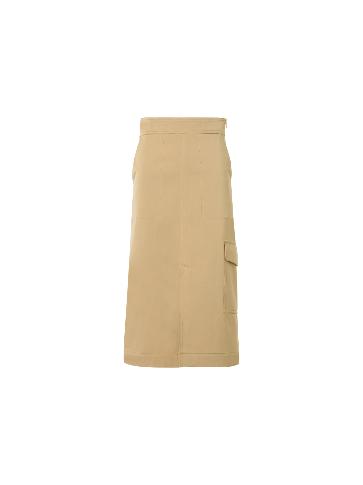 Designer A-line Skirt - Beige