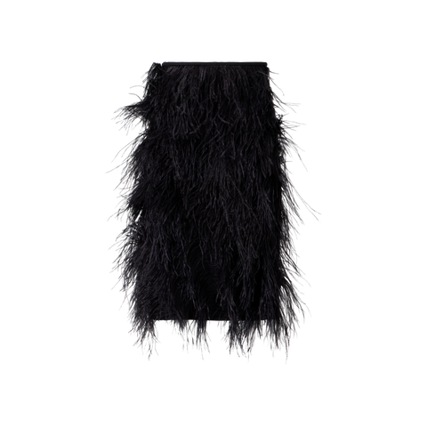 Woll Doubleface Feathered Pencil Skirt