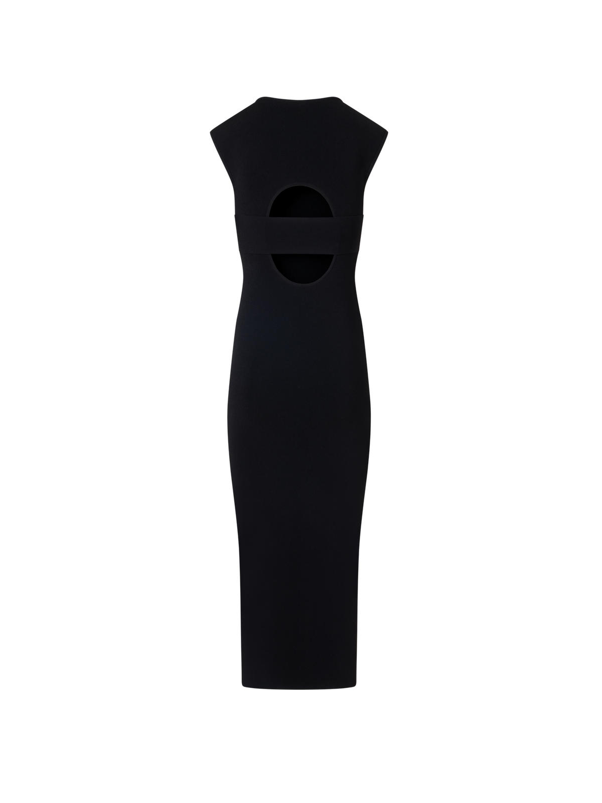Designer Ärmelloses Kleid aus Signature-Viskose-Jersey - Schwarz