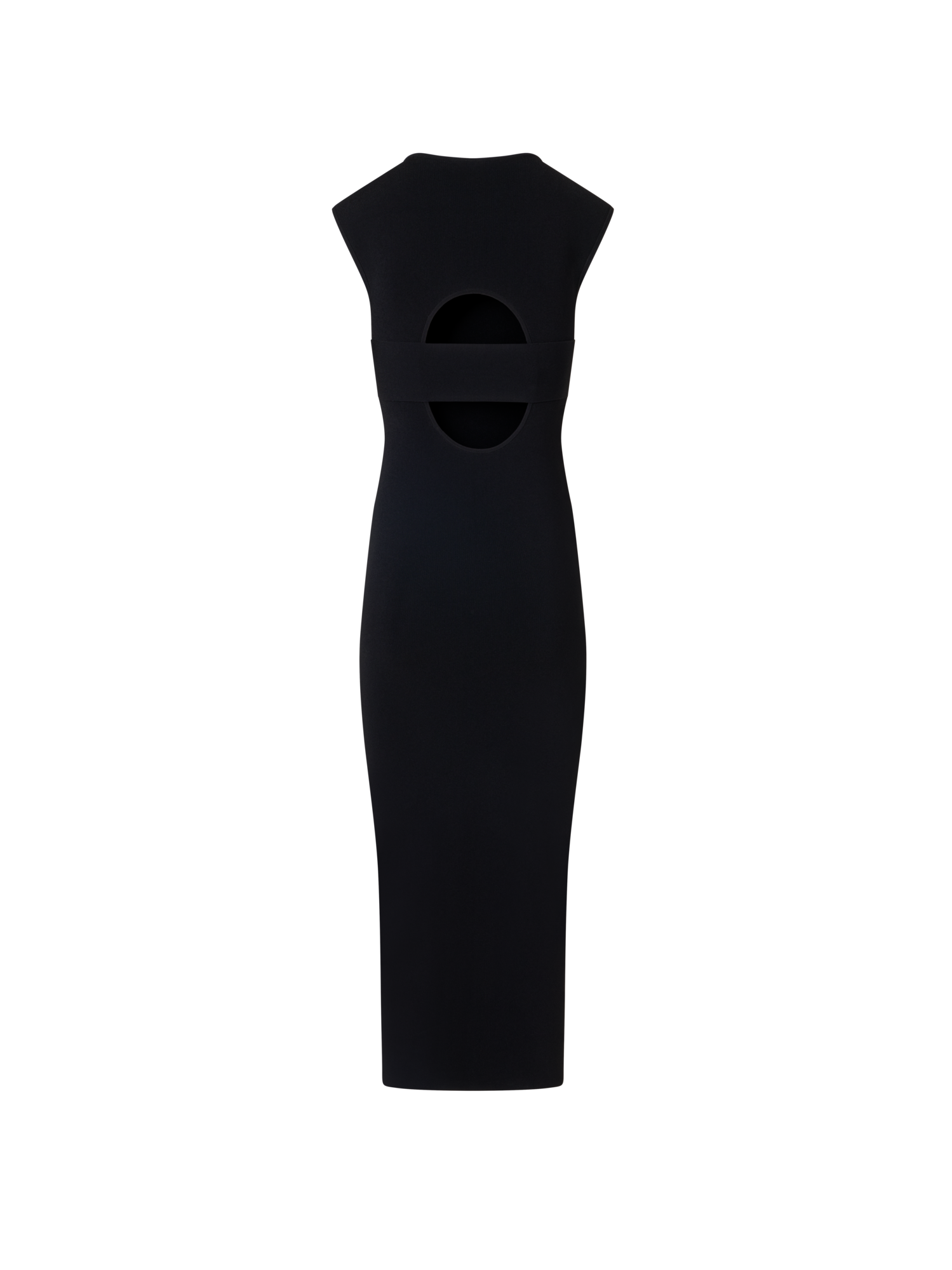 Designer Ärmelloses Kleid aus Signature-Viskose-Jersey - Schwarz
