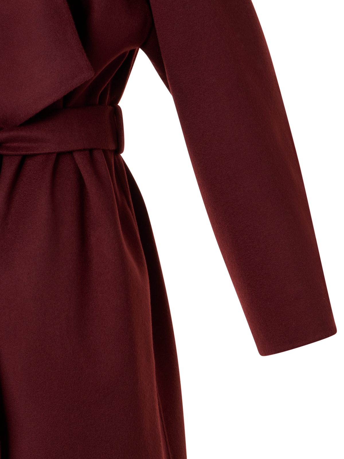 Designer Wickelmantel aus Kaschmir-Double-Face - Rot