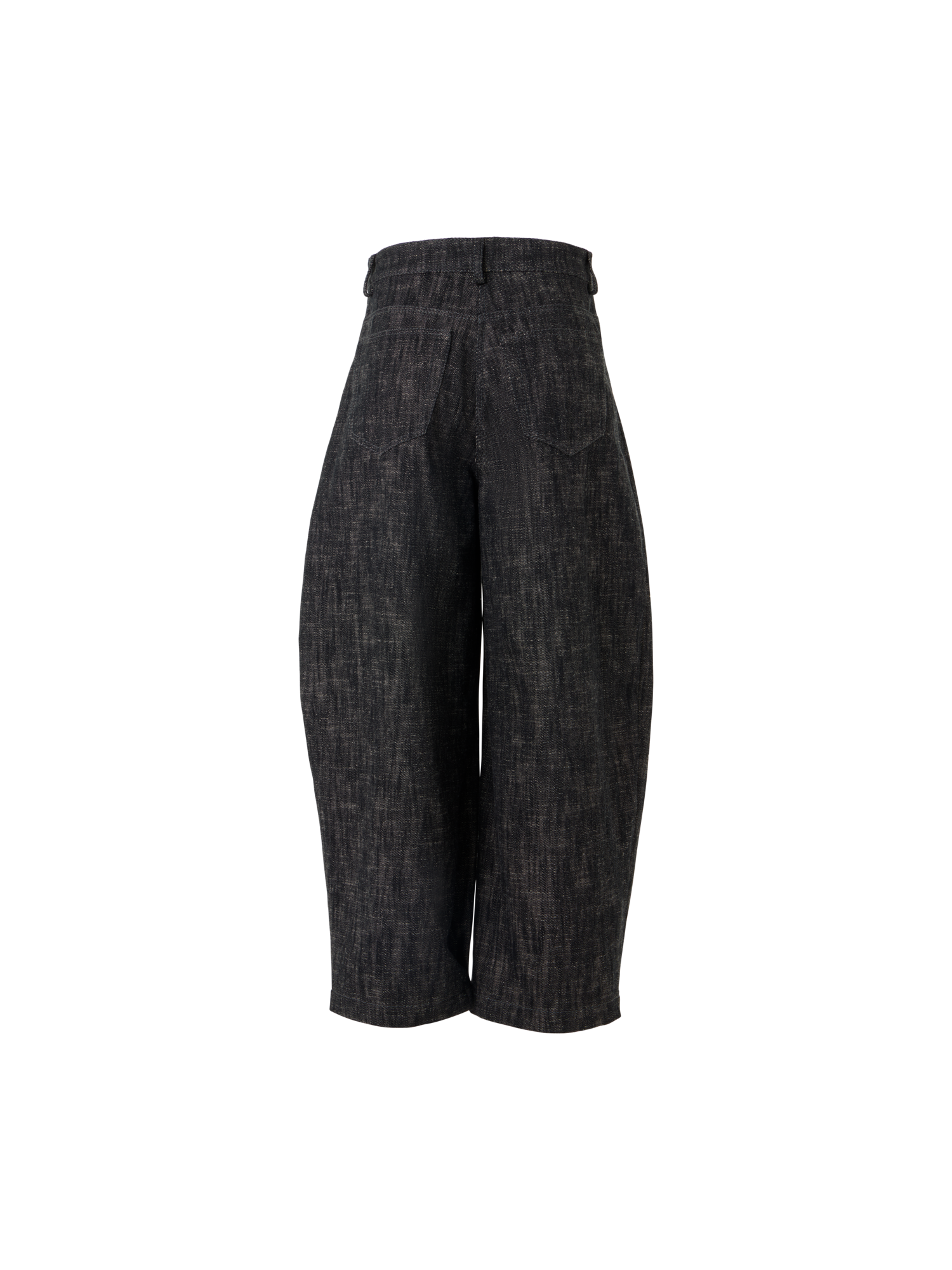 Designer Farrow Hose aus Gewaschener Baumwoll-Denim - Schwarz