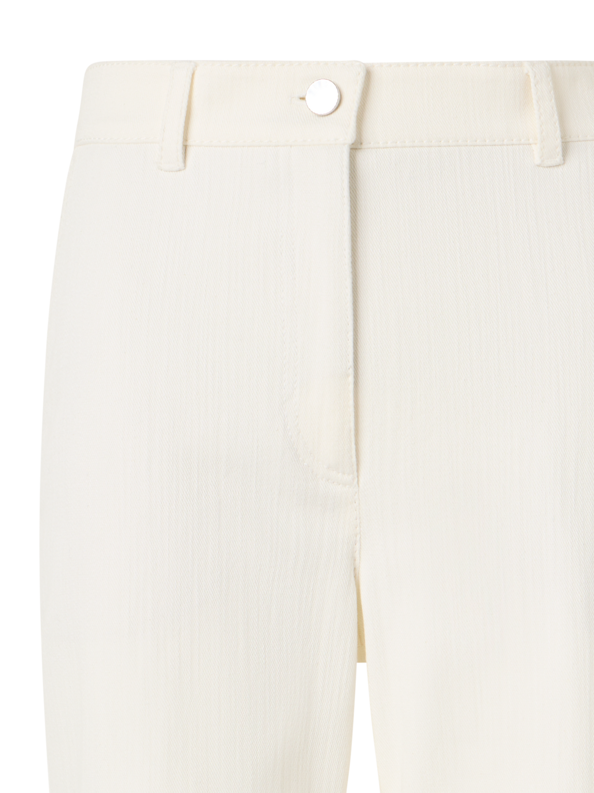 Designer Cecily Bootcut Hose aus Baumwoll-Stretch-Denim - Ecru