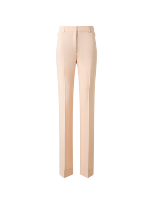 Designer Leicht Schlaghose aus Woll-Doubleface - Rosa