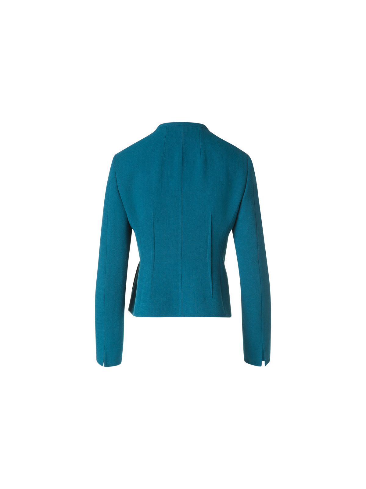 Designer Kurze Jacke aus Woll-Doubleface - Grün