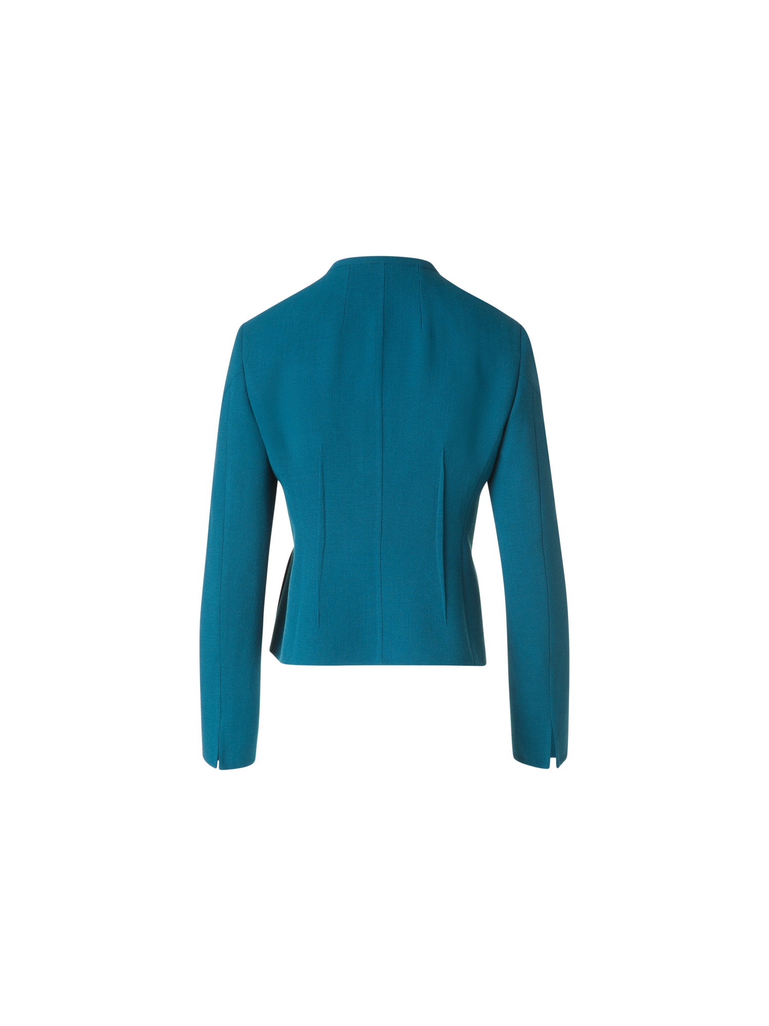 Designer Kurze Jacke aus Woll-Doubleface - Grün