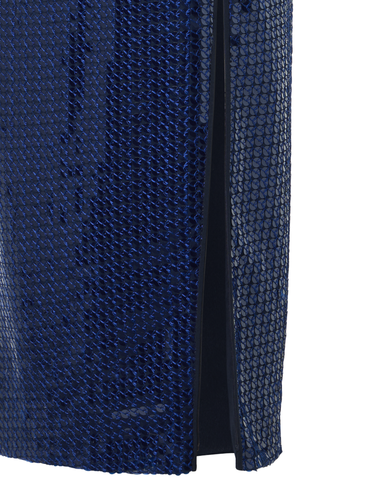 Designer Doubleface-Etuikleid aus Wollstretch - Dunkelblau - Blau