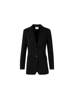Designer Charakteristischer Viskose-Jersey-Blazer - Schwarz
