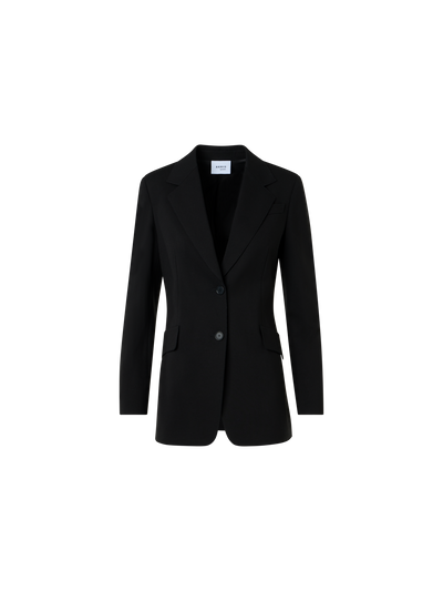 Designer Charakteristischer Viskose-Jersey-Blazer - Schwarz