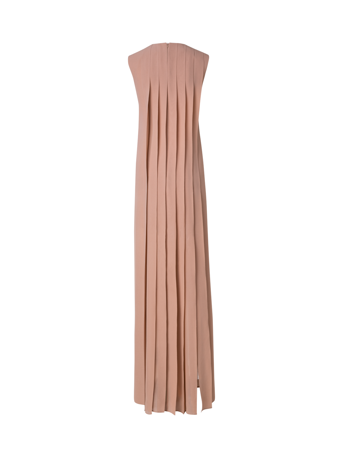 Designer Seidenkleid mit Regenbogen-Plisseefalten - Bunt
