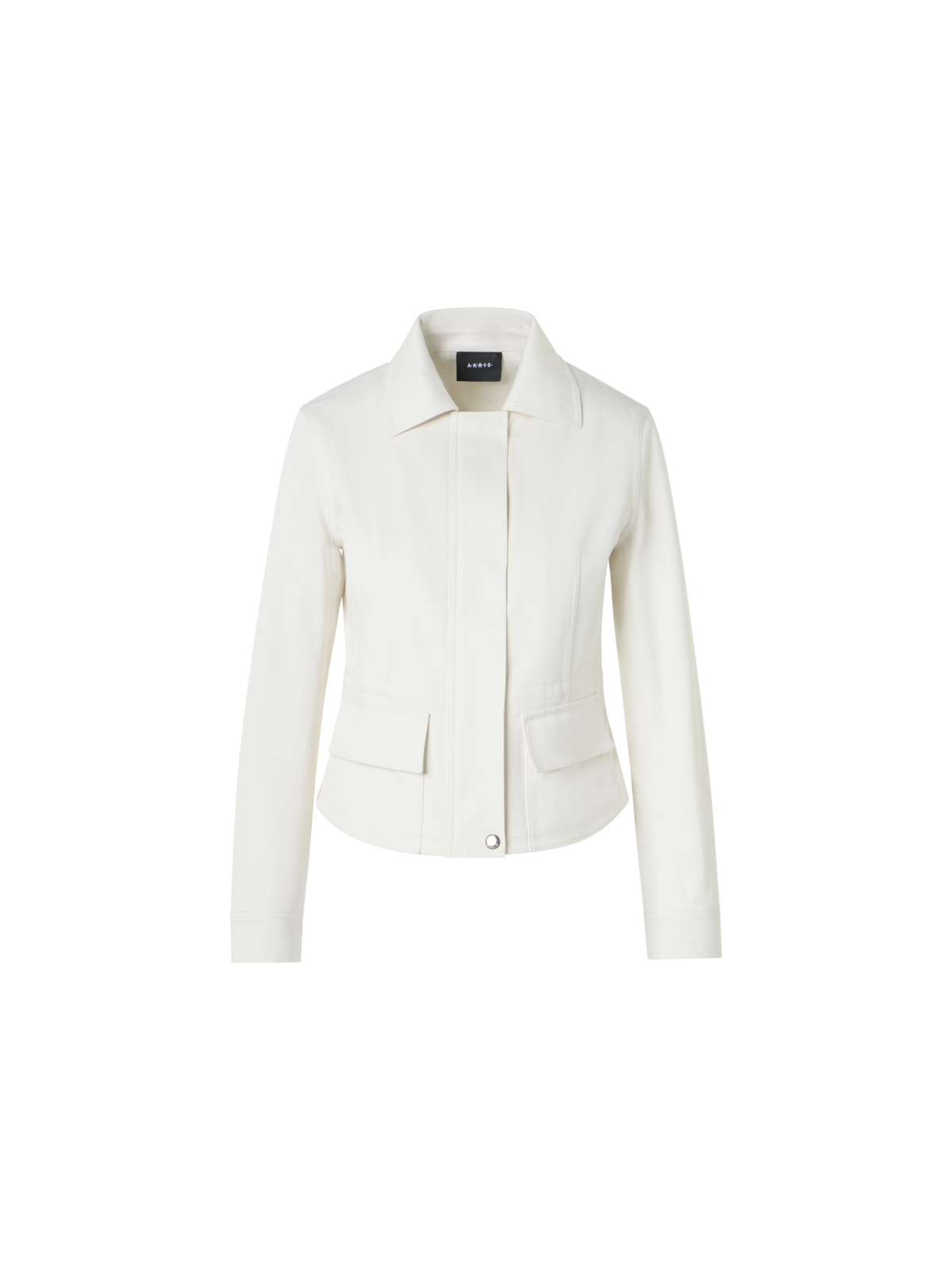 Designer Hugh Cargojacke aus Baumwolldenim - Ecru