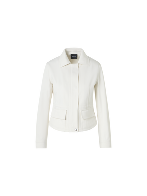 Designer Hugh Cargojacke aus Baumwolldenim - Ecru