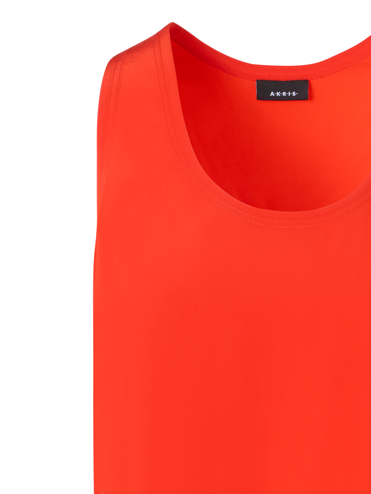 Designer Top aus Seiden-Georgette - Rot