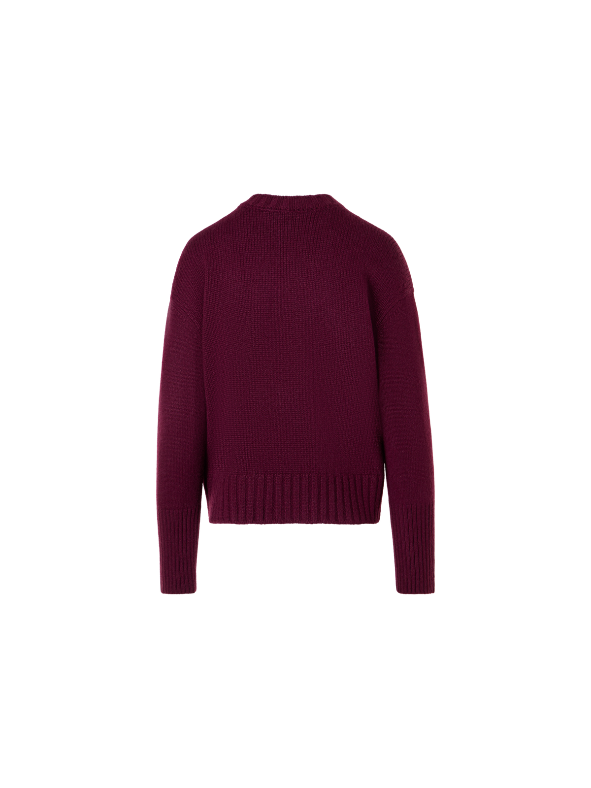 Designer Kaschmirpullover im Ripp-Mix - Rot