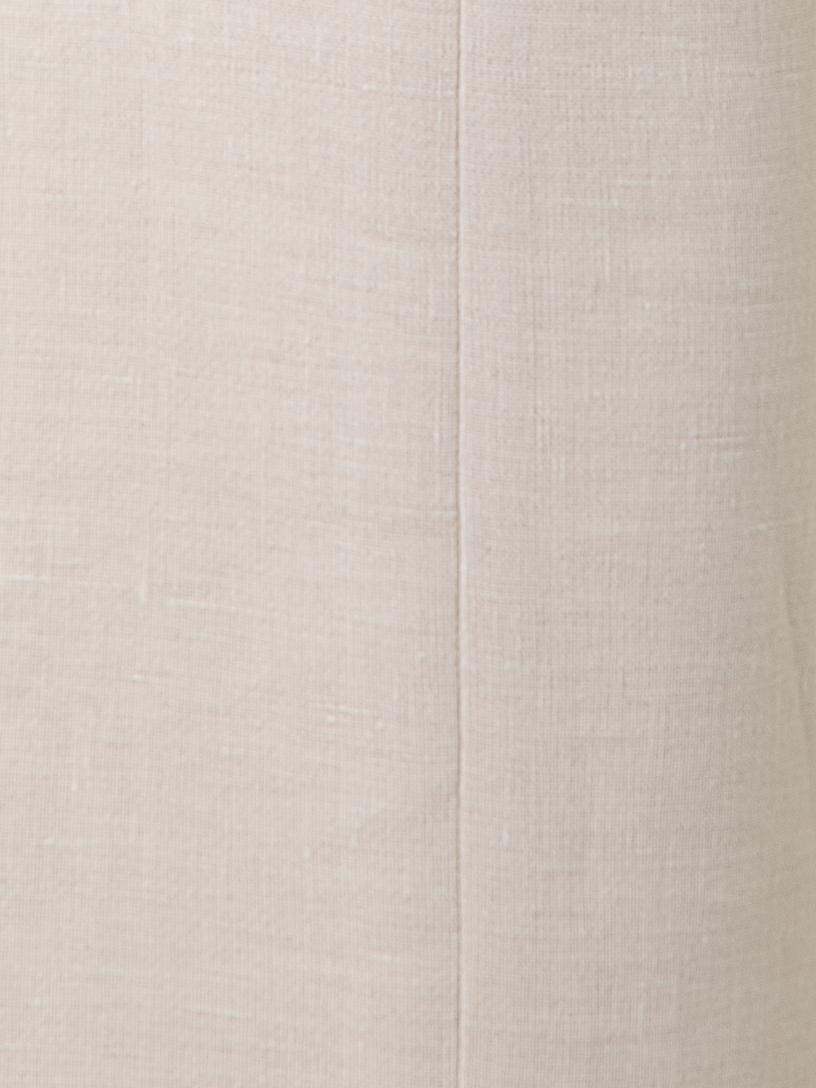 Designer Gerade Hose aus Leinen-Doubleface - Grau - Beige