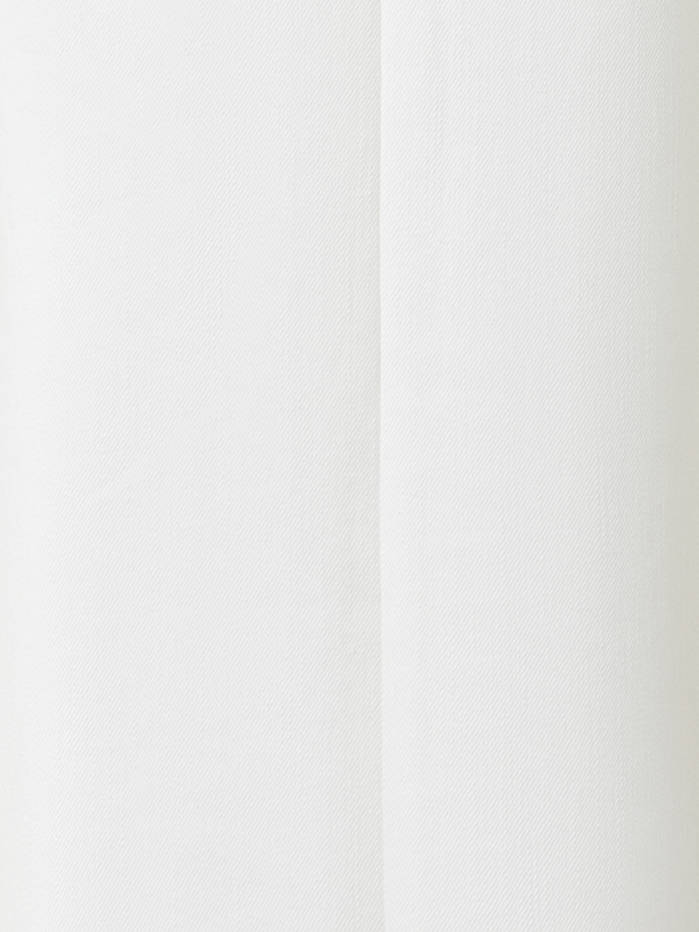 Designer Weite Hose aus Baumwoll-Denim-Stretch - Ecru - Weiss