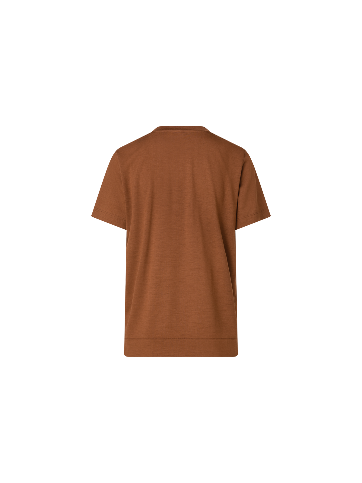 Designer T-Shirt aus Baumwoll-Jersey - Braun
