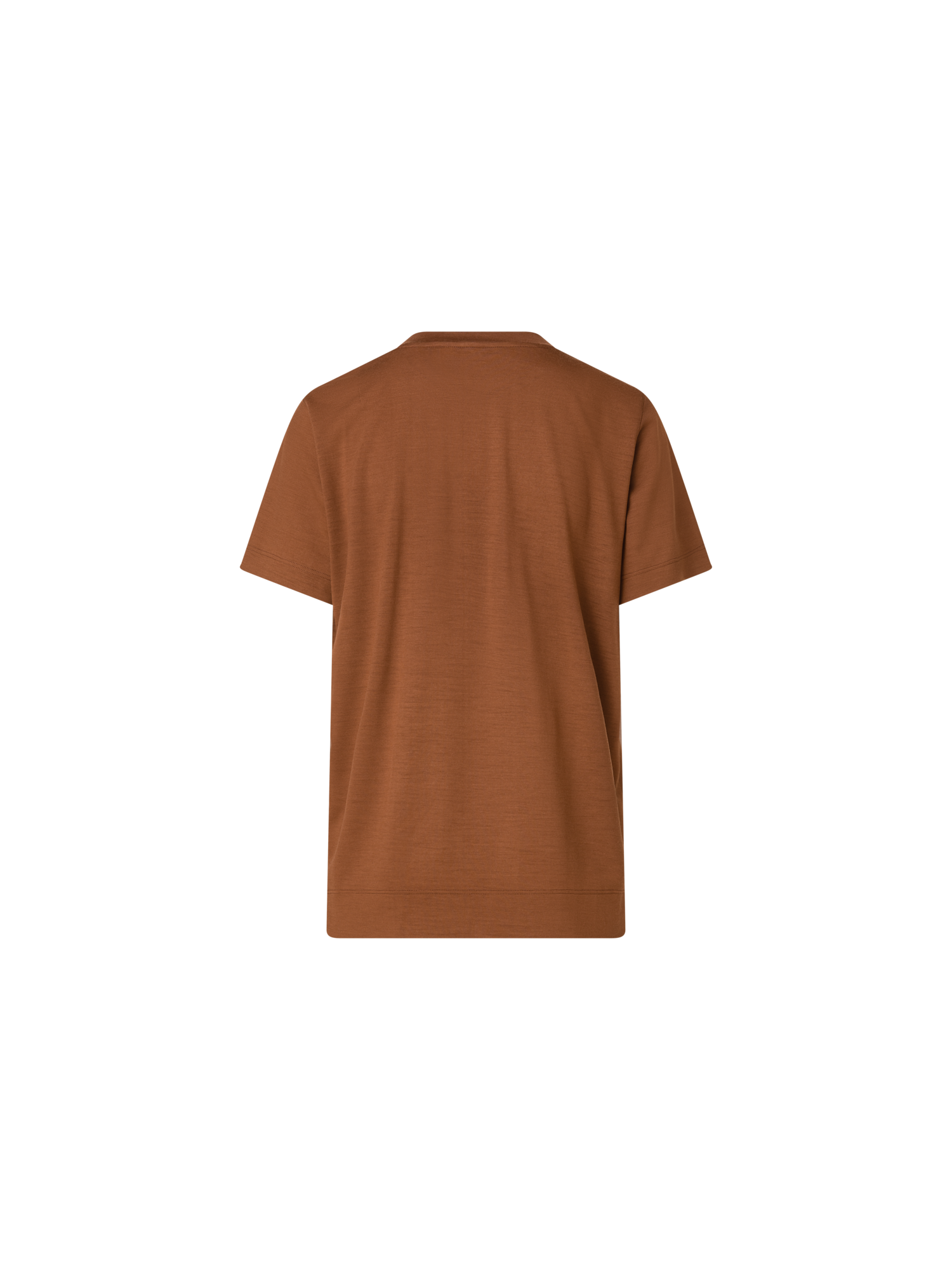 Designer T-Shirt aus Baumwoll-Jersey - Braun