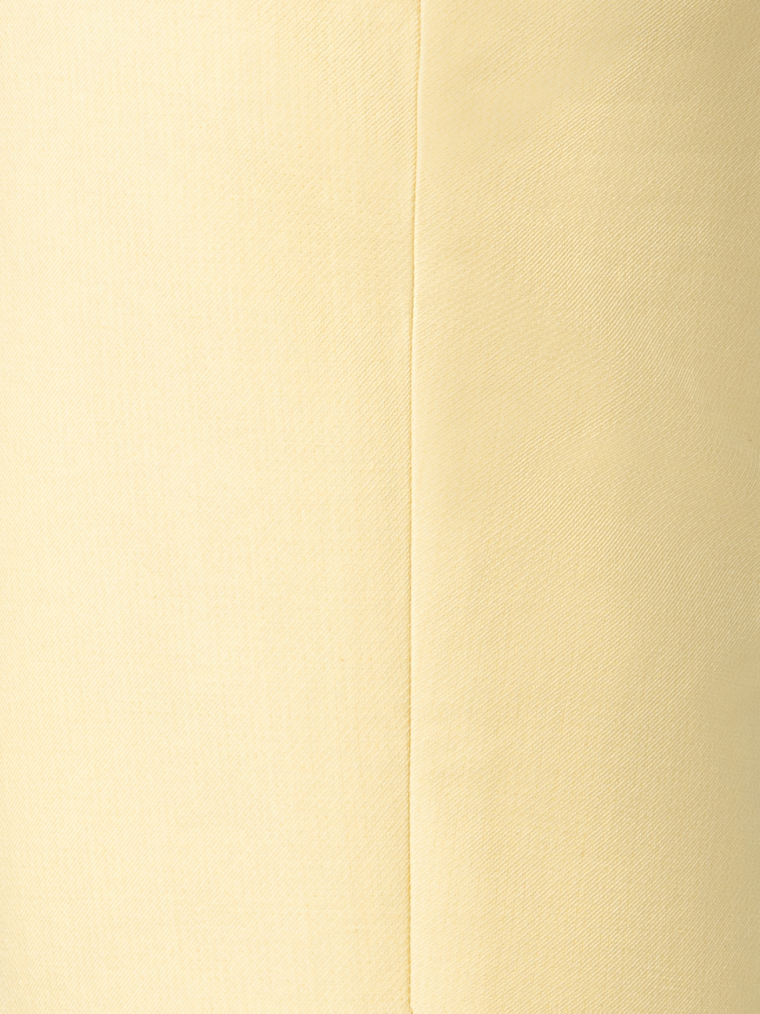 Designer Tapered Hose aus Baumwoll-Seiden-Doubleface - Gelb