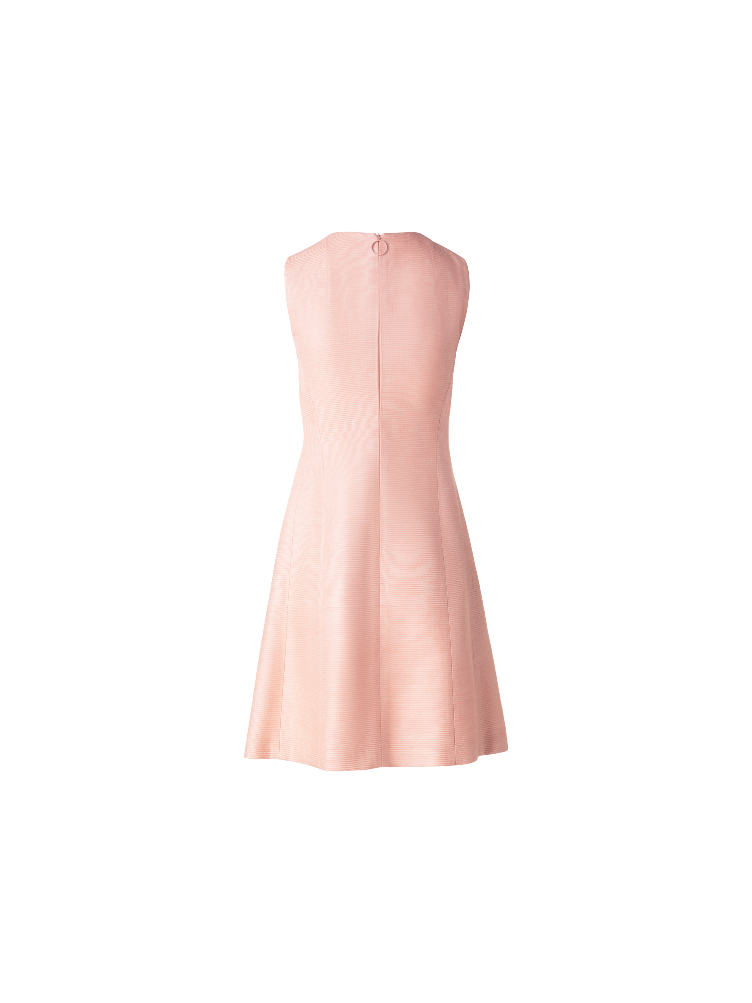 Designer Seiden-Cocktailkleid mit A-Linien-Rock - Orange