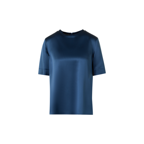 Seidensatin T-Shirt Bluse