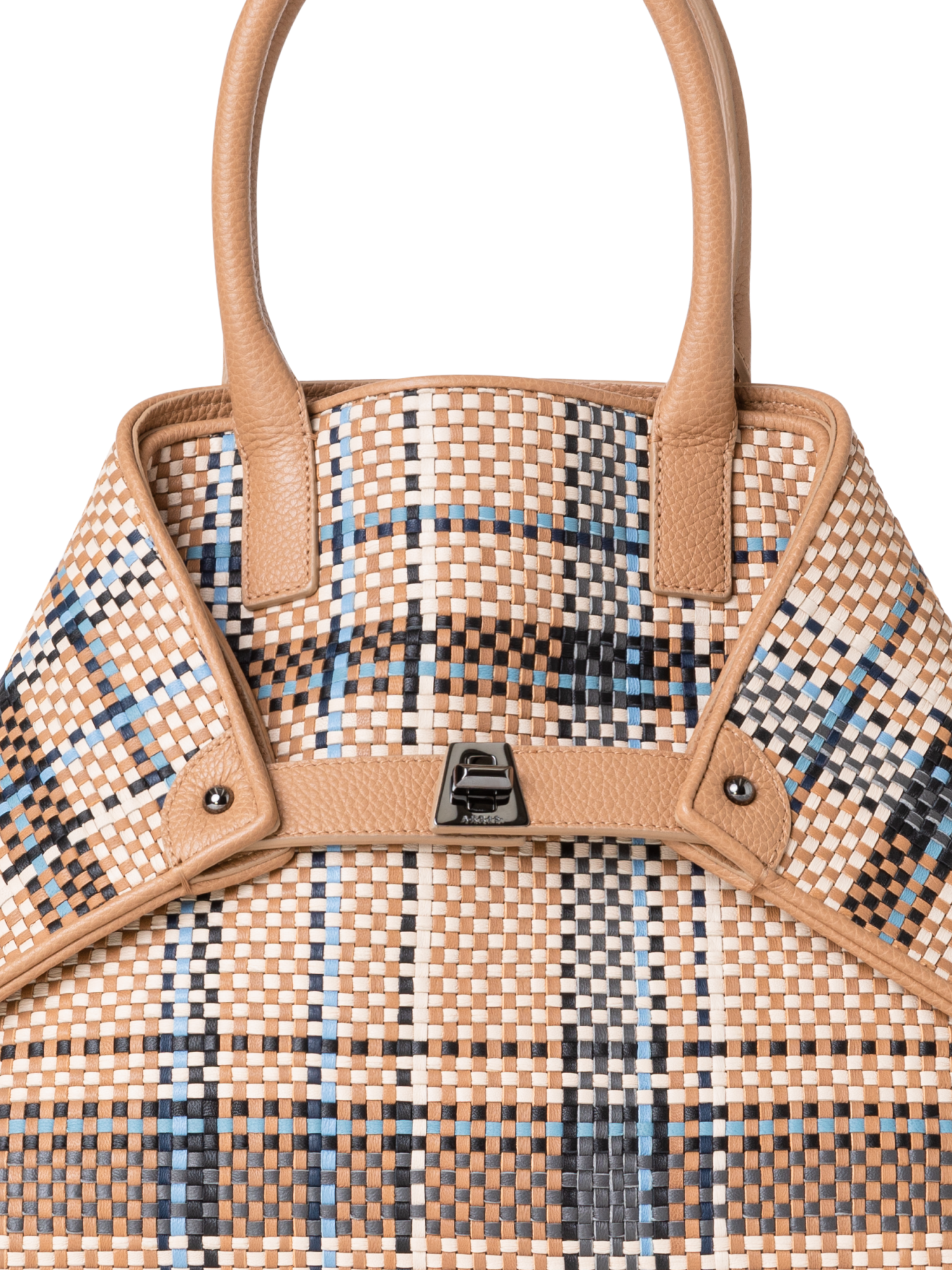 Designer Ai Small Top Handle Tote - Bunt - Beige