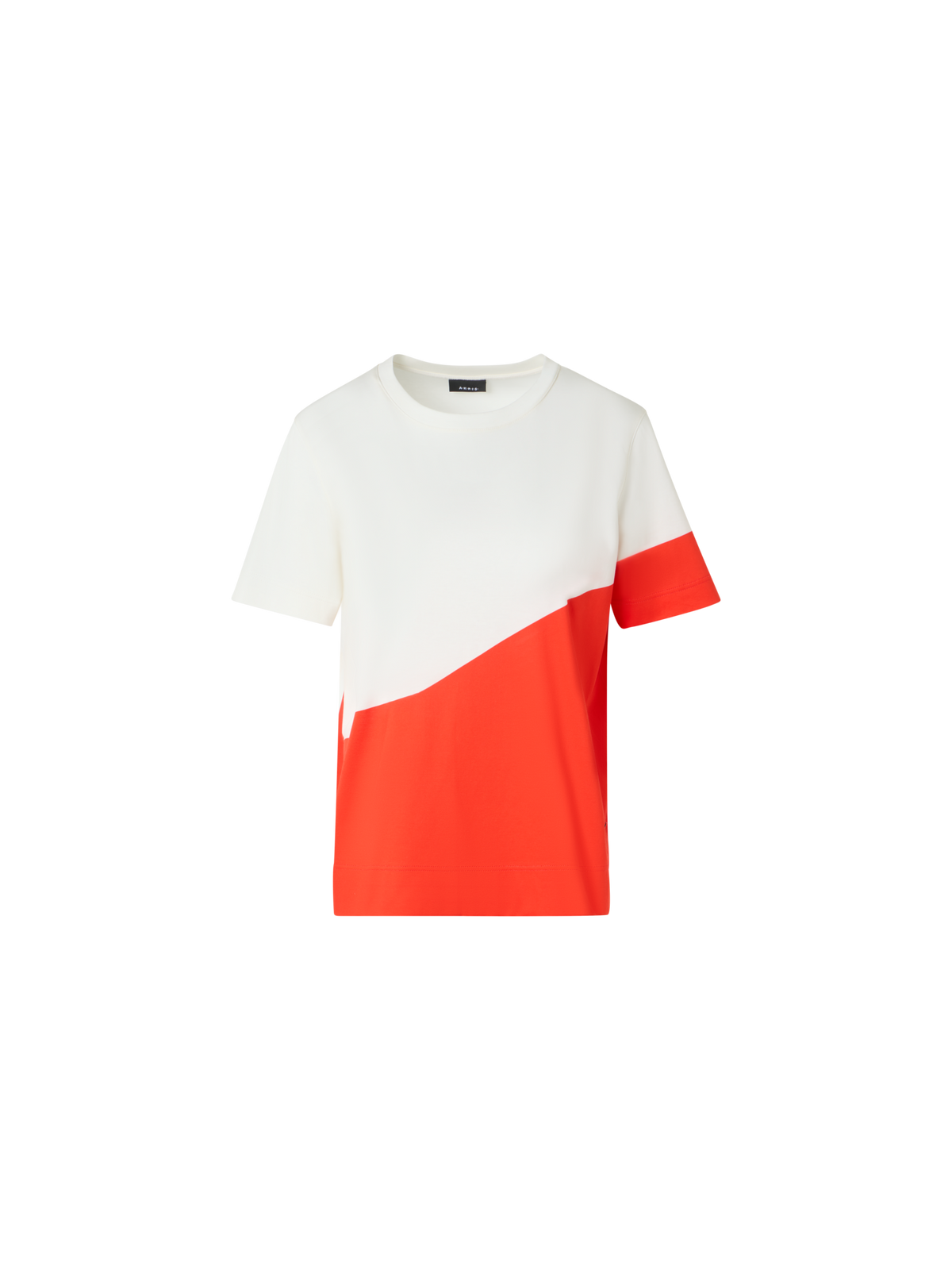 Designer Lässiges Baumwoll-T-Shirt mit Polygon-Druck - Bunt