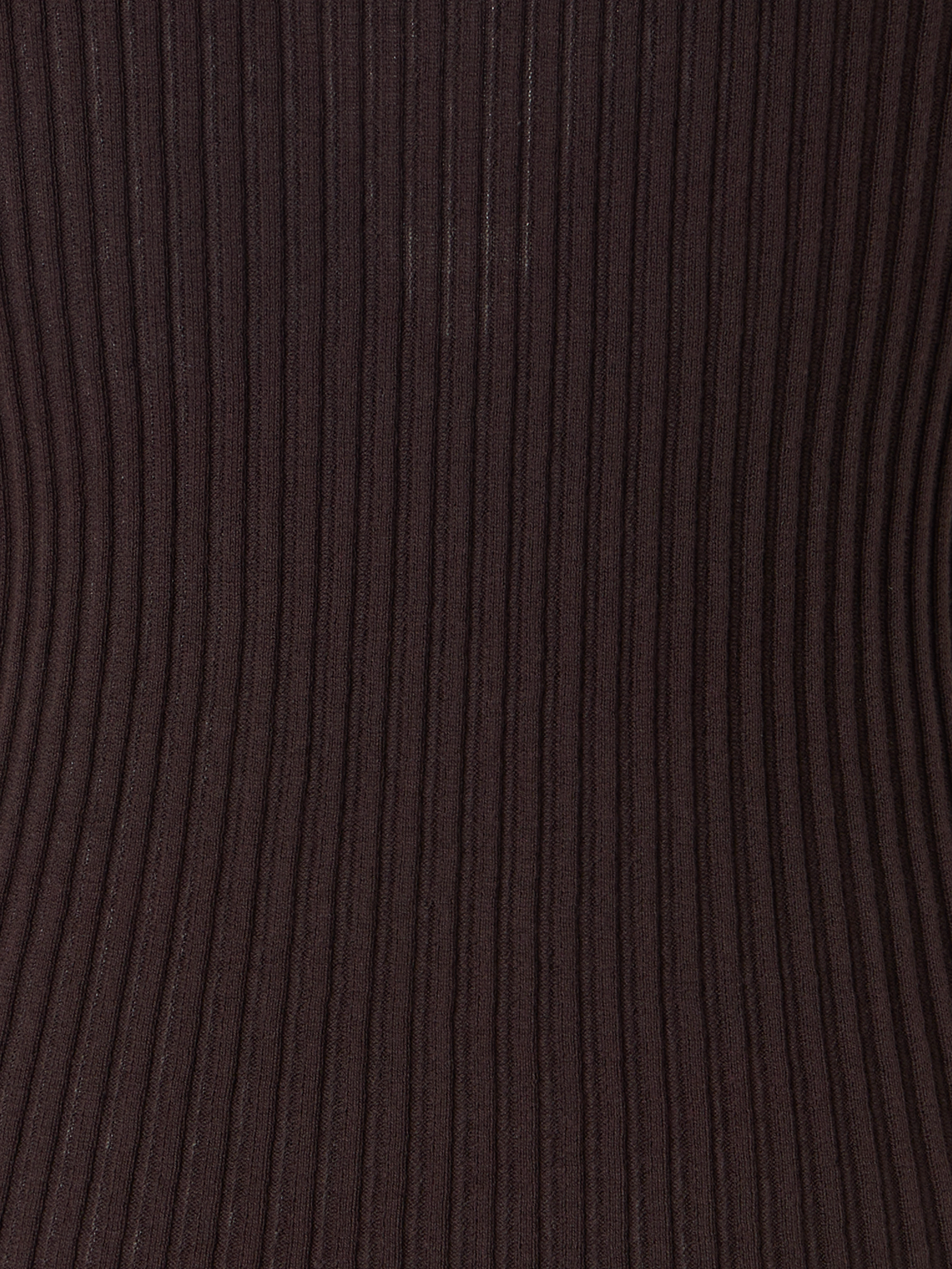 Designer Ärmelloses Stricktop aus gezwirnter Baumwolle - Braun