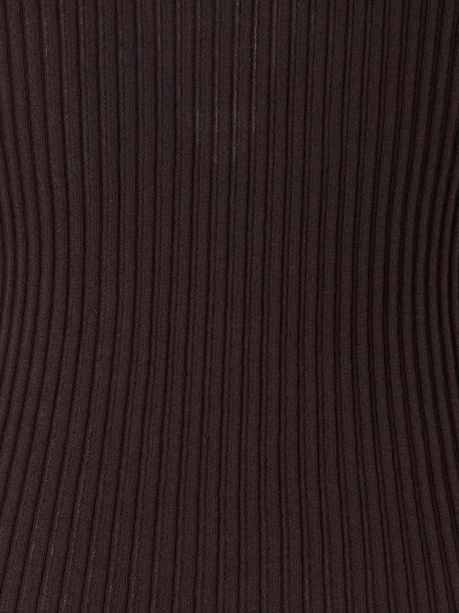 Designer Ärmelloses Stricktop aus gezwirnter Baumwolle - Braun