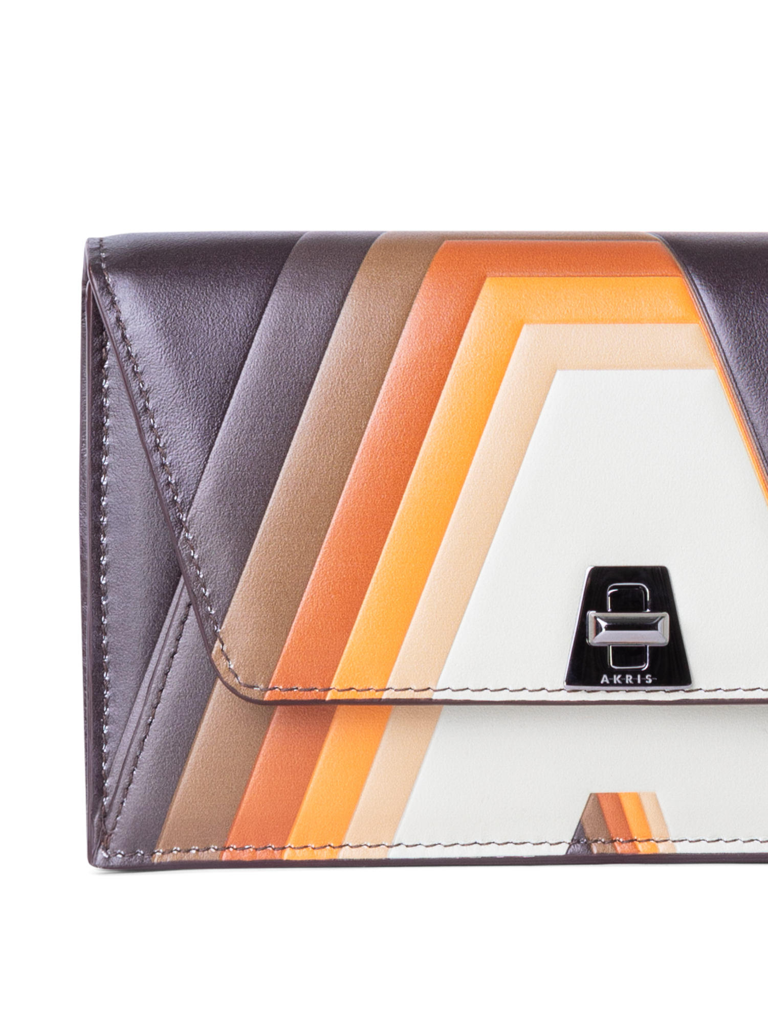 Designer Anouk Envelope - Braun - Orange - Bunt