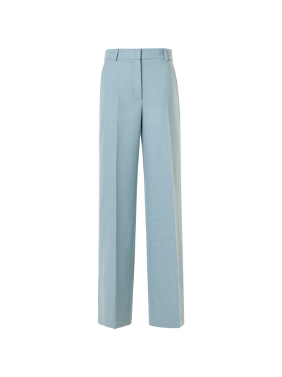 Designer Weite Hose aus Wollflanell