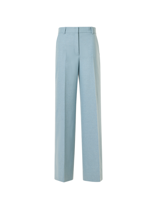 Designer Weite Hose aus Wollflanell