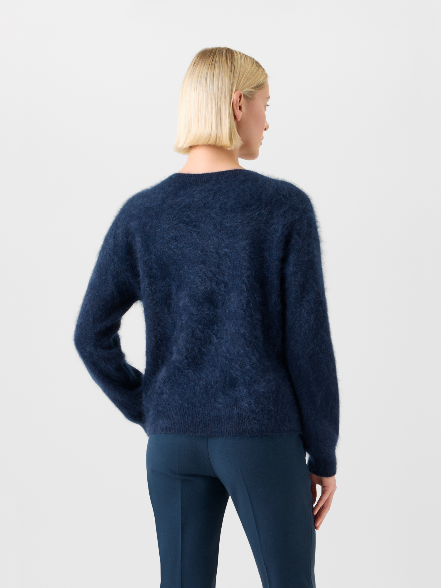 Designer Cloud Kaschmir Pullover - Dunkelblau - Blau 