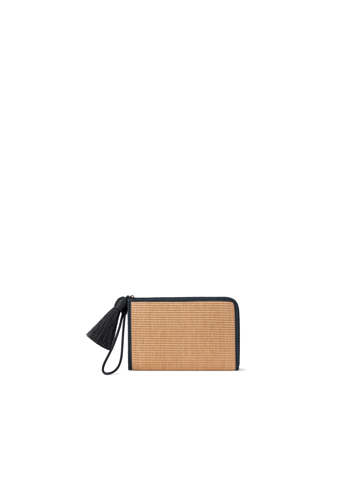 Designer Alexa Tassle Pouch - Dunkelblau - Blau - Bunt - Beige