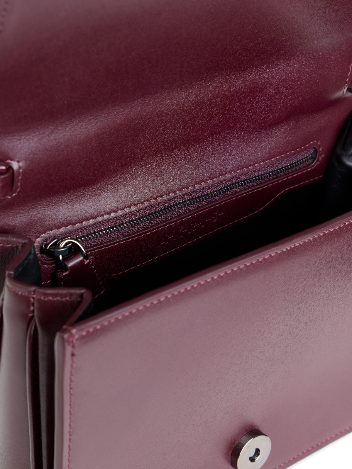 Designer Alice Small Henkeltasche aus Kalbsleder - Weinrot