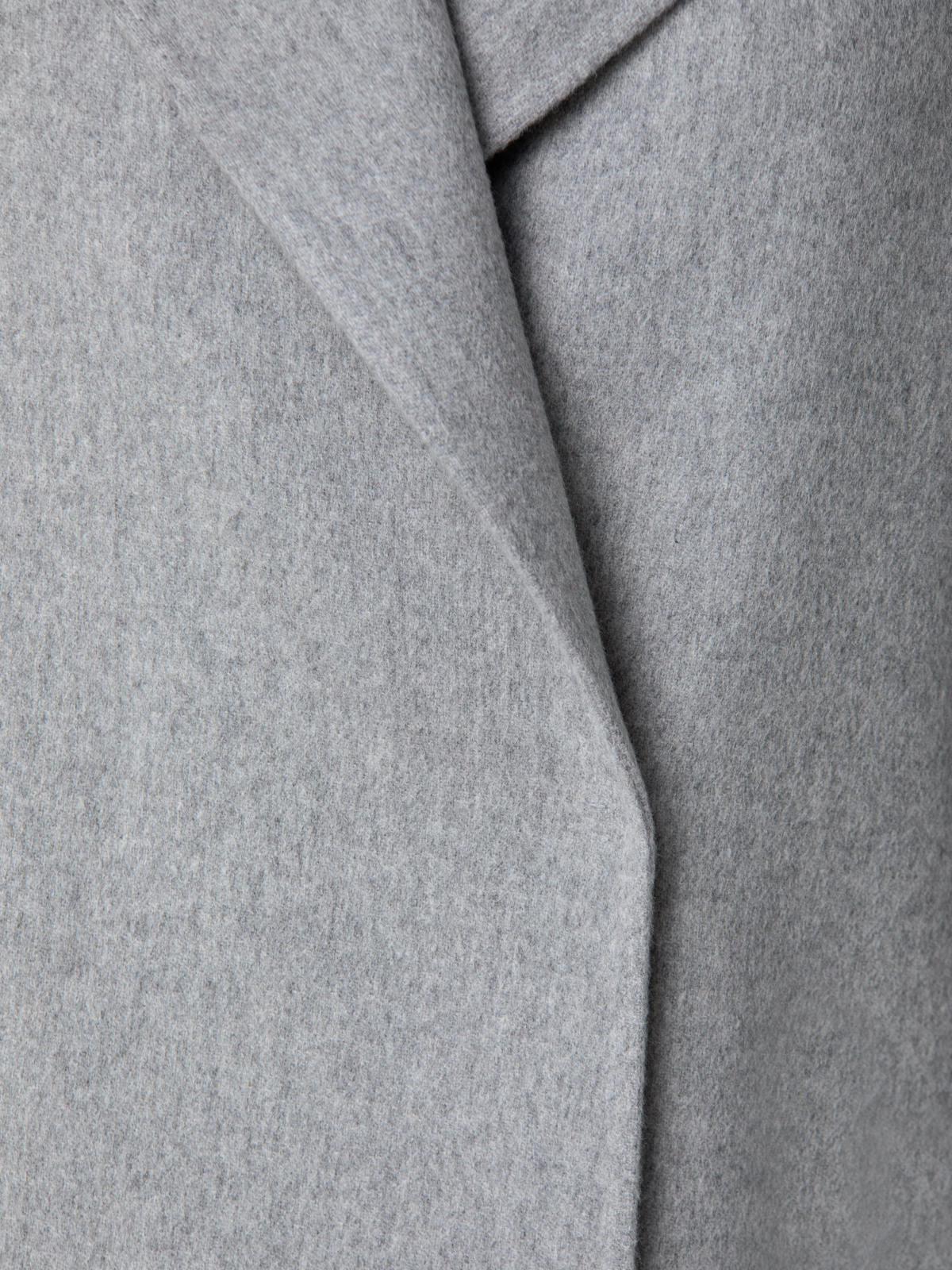 Designer Leichter Mantel aus Kaschmir-Doubleface - Grau