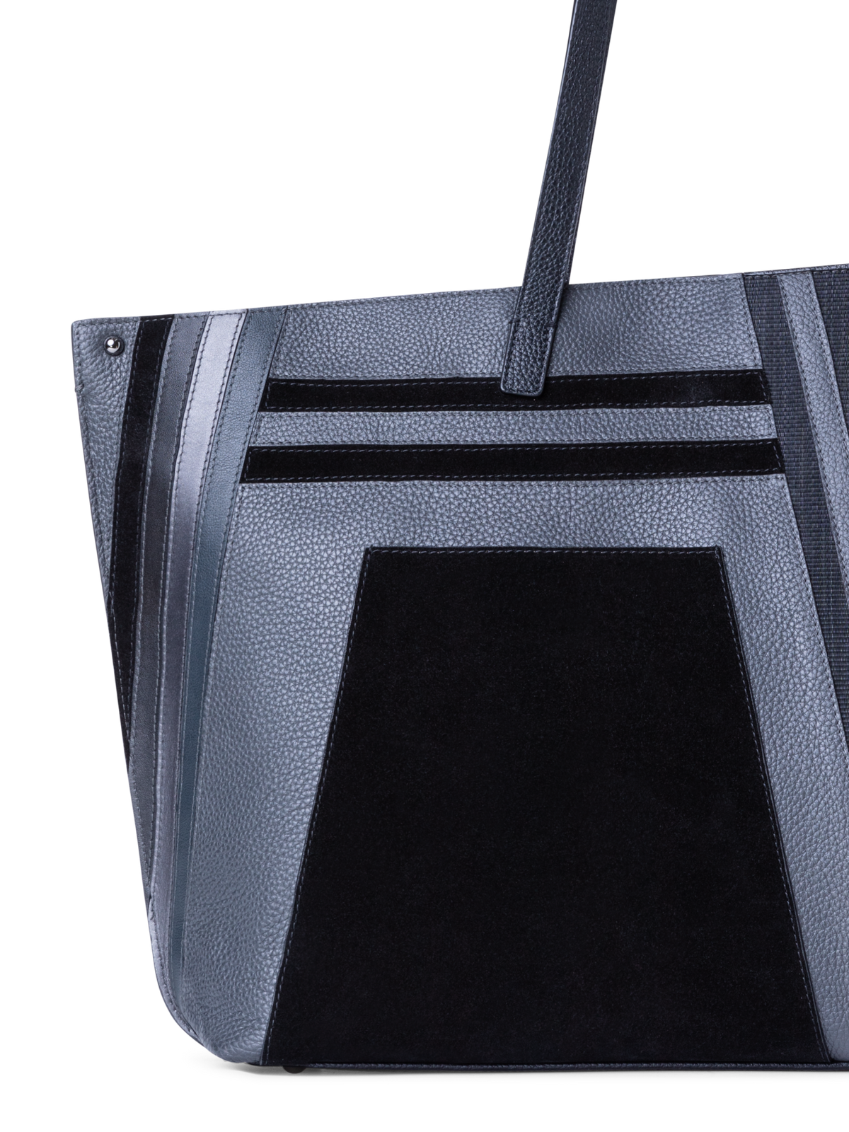 Designer Ai Medium Shoulder Tote - Schwarz - Grau - Bunt